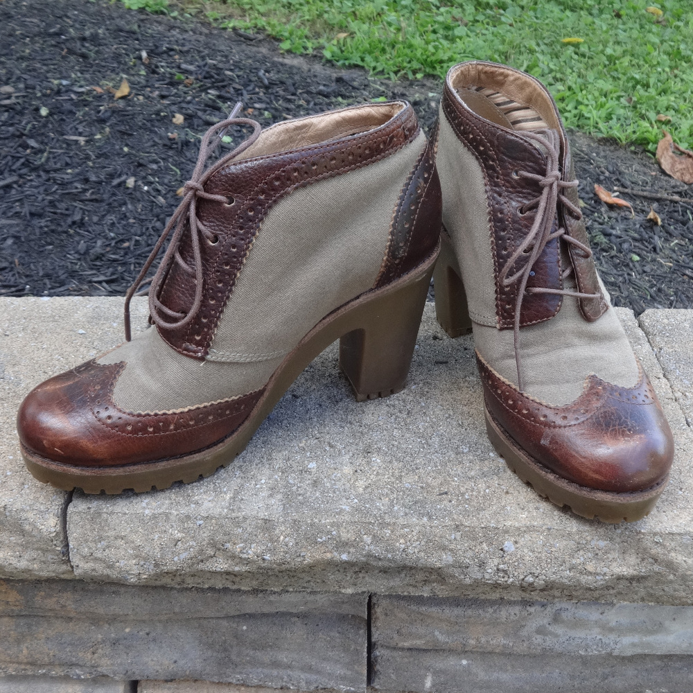 Sperry Top-Siders Leather Spectator Shoes Size 5.5